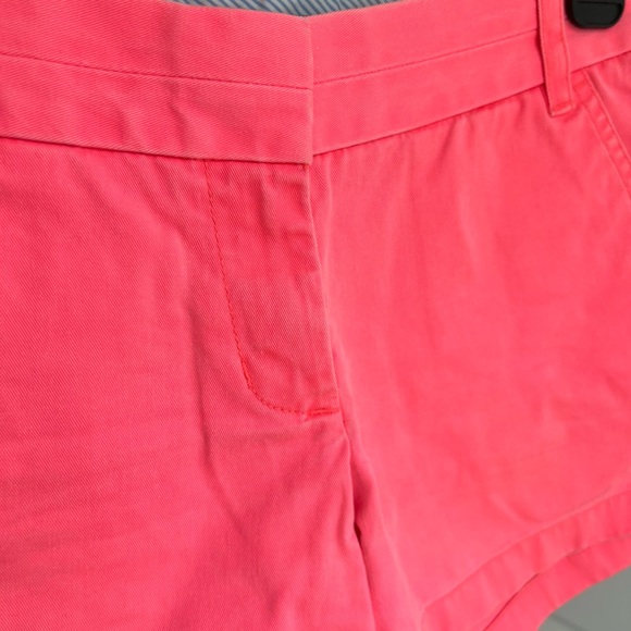 J. Crew 3” Chino Shorts Bright Pink - Picture 6 of 8